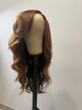 Brown Highlight Side-Part Unit