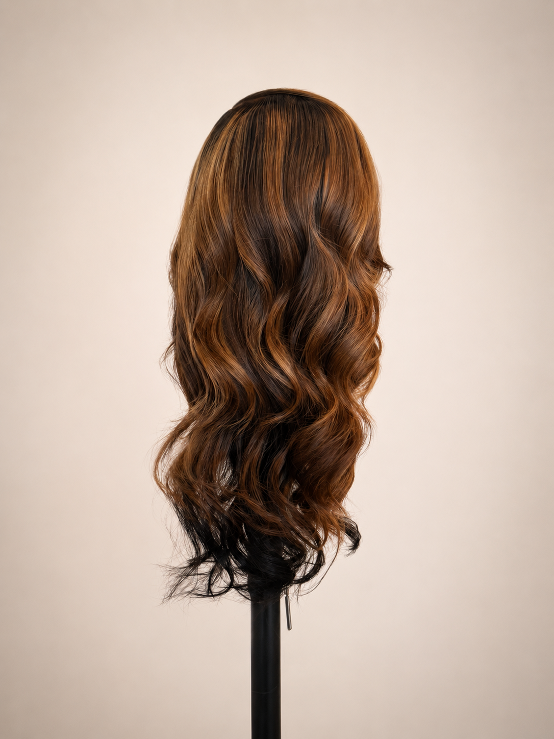 Brown Highlight Side-Part Unit