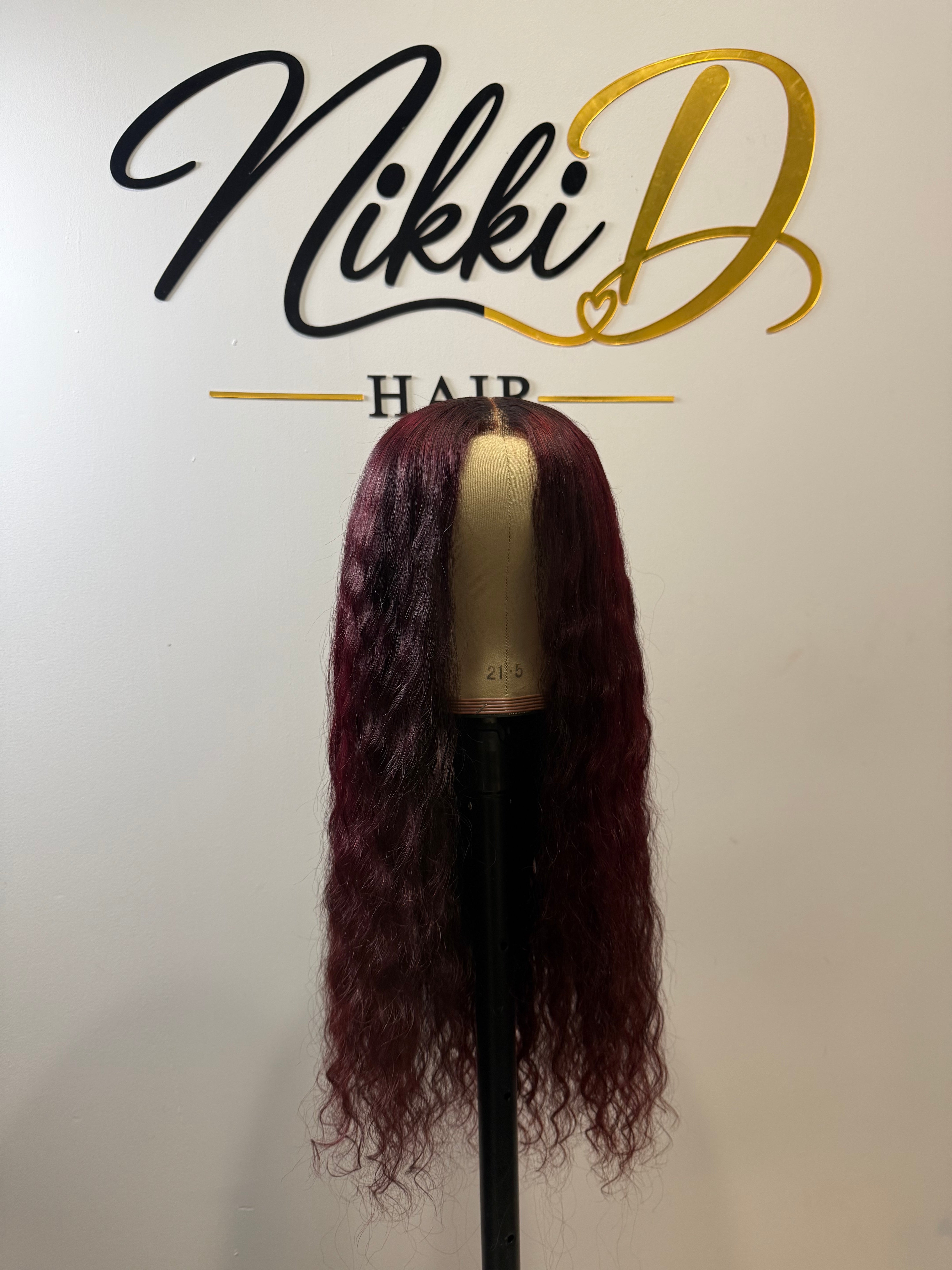 Red Long Wavy Unit